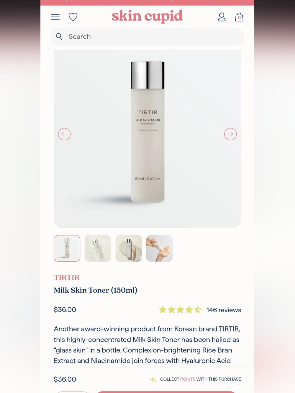 TIRTIR | NEW IN BOX | Milk Skin Toner 150ML